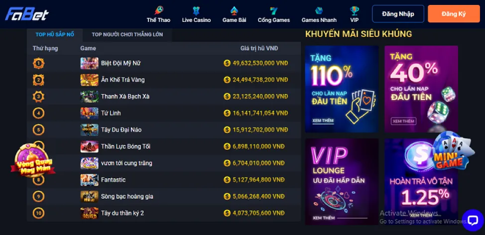 Thưởng nạp lại hàng ngày ok8683